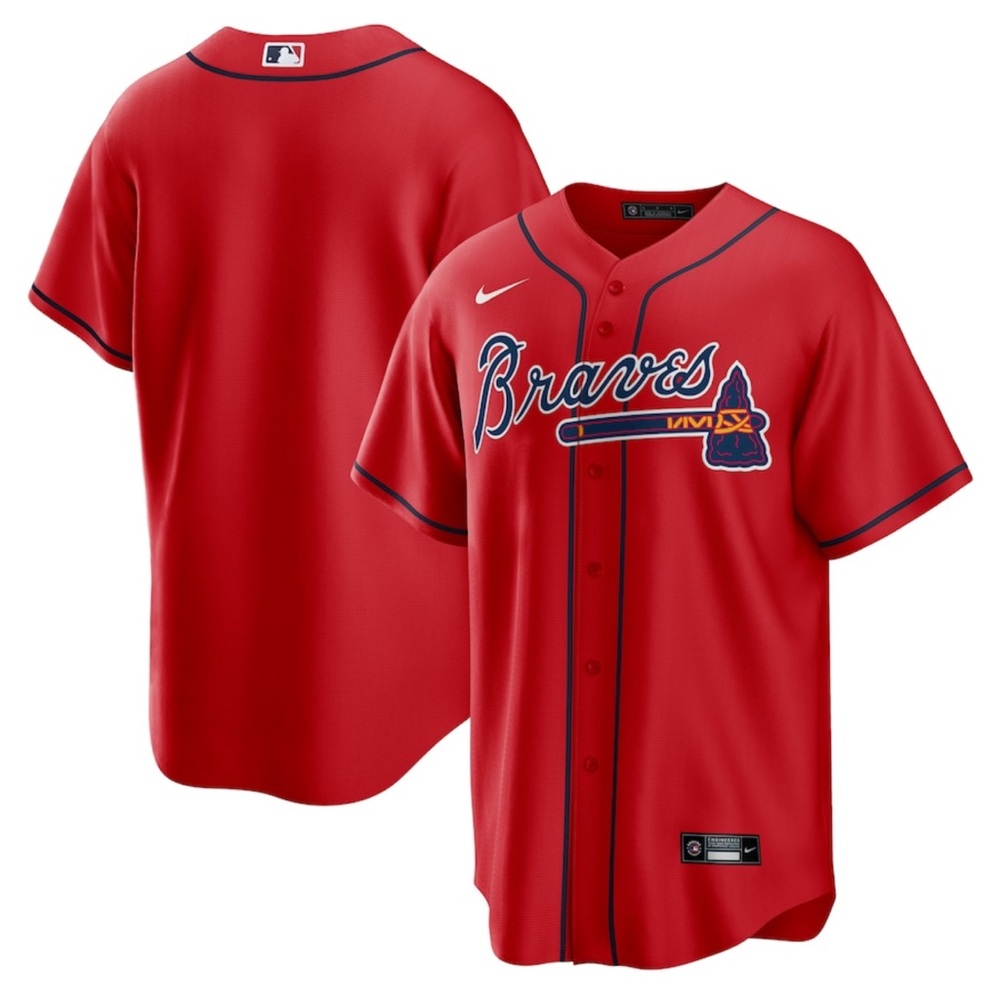 Nike Red Braves Team Jersey